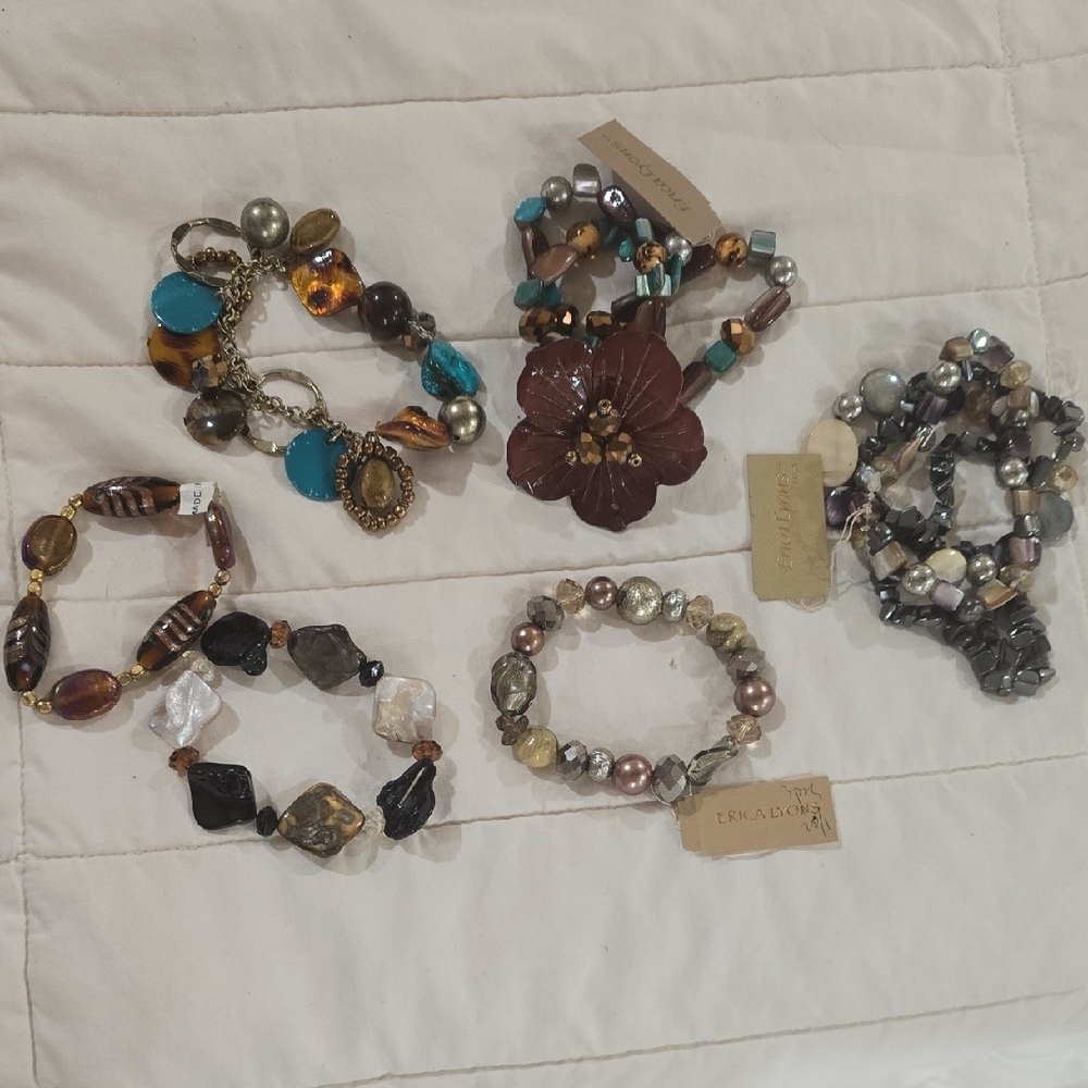 Erica Lyons Multicolor Beaded Bracelet Collection